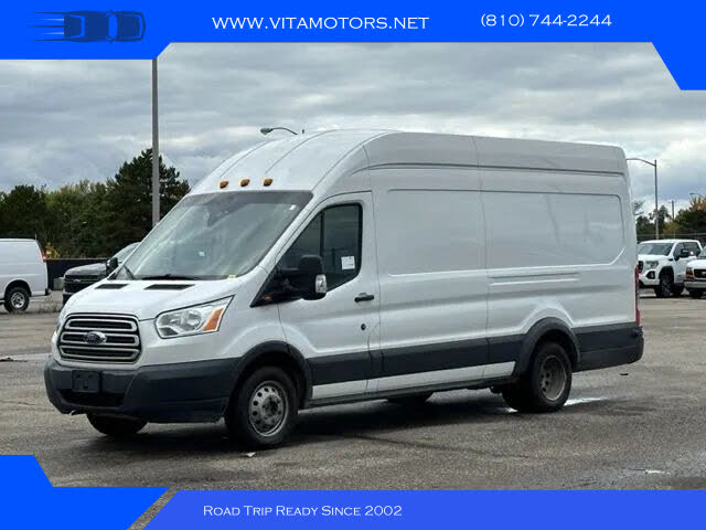 2017 Ford Transit Cargo 350 HD 3dr LWB High Roof DRW Extended Cargo Van with Sliding Passenger Side Door and 10360 Lb. GVWR