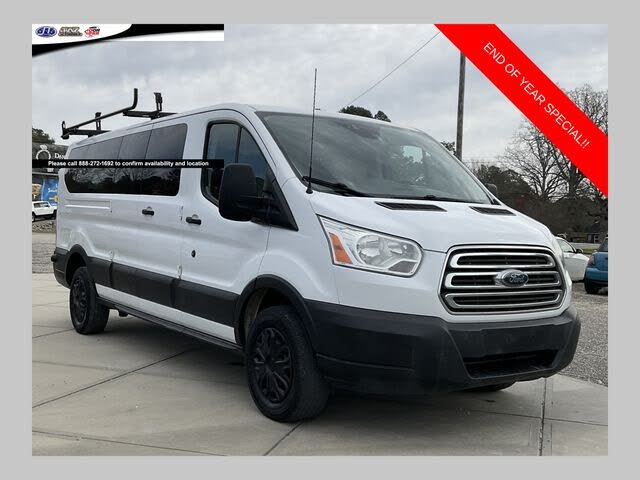 2015 Ford Transit Passenger 350 XLT Low Roof LWB RWD with 60/40 Passenger-Side Doors