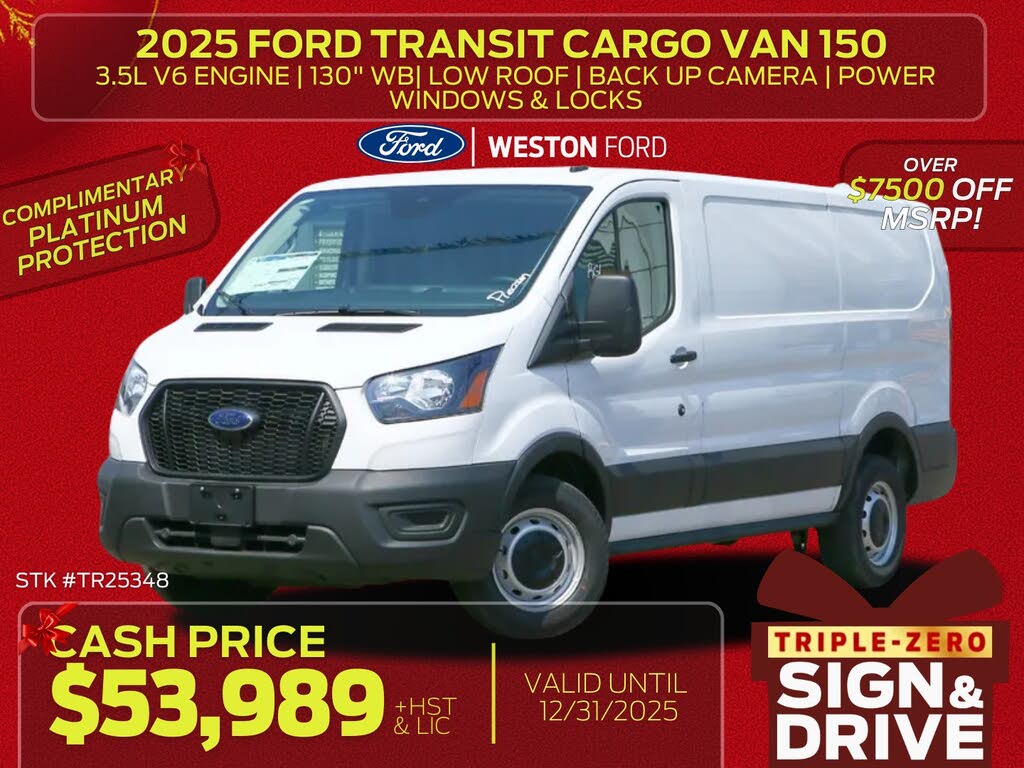 2025 Ford Transit Cargo 150 Low Roof RWD
