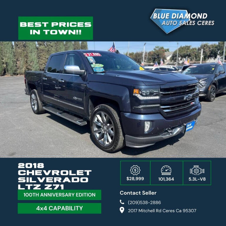 2018 Chevrolet Silverado 1500 LTZ Z71 Crew Cab 4WD
