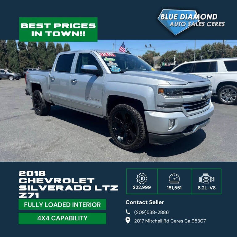 2018 Chevrolet Silverado 1500 LTZ Z71 Crew Cab 4WD