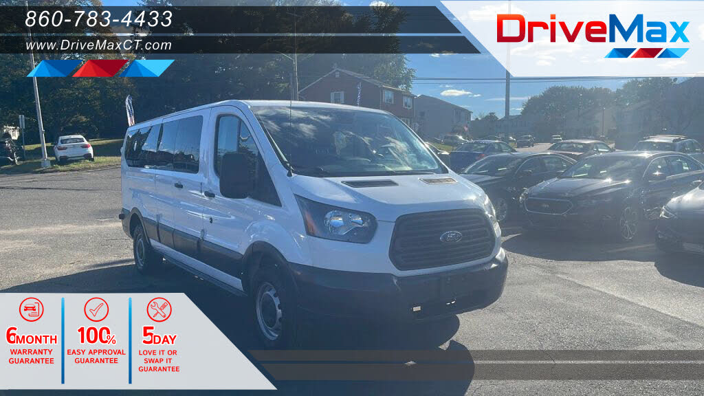 2017 Ford Transit Passenger 350 XLT Low Roof LWB RWD with 60/40 Passenger-Side Doors