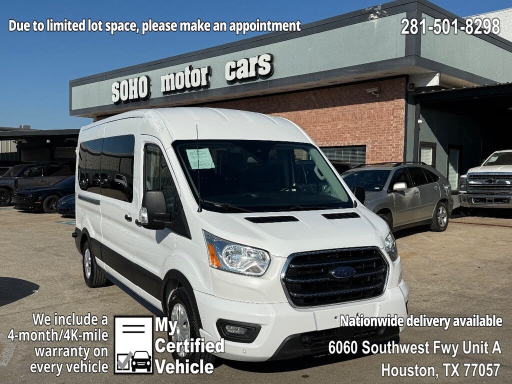 2020 Ford Transit Passenger 350 XLT Medium Roof LWB RWD with Sliding Passenger-Side Door