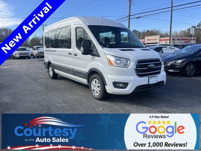 2020 Ford Transit Passenger 350 XLT Medium Roof LWB RWD with Sliding Passenger-Side Door