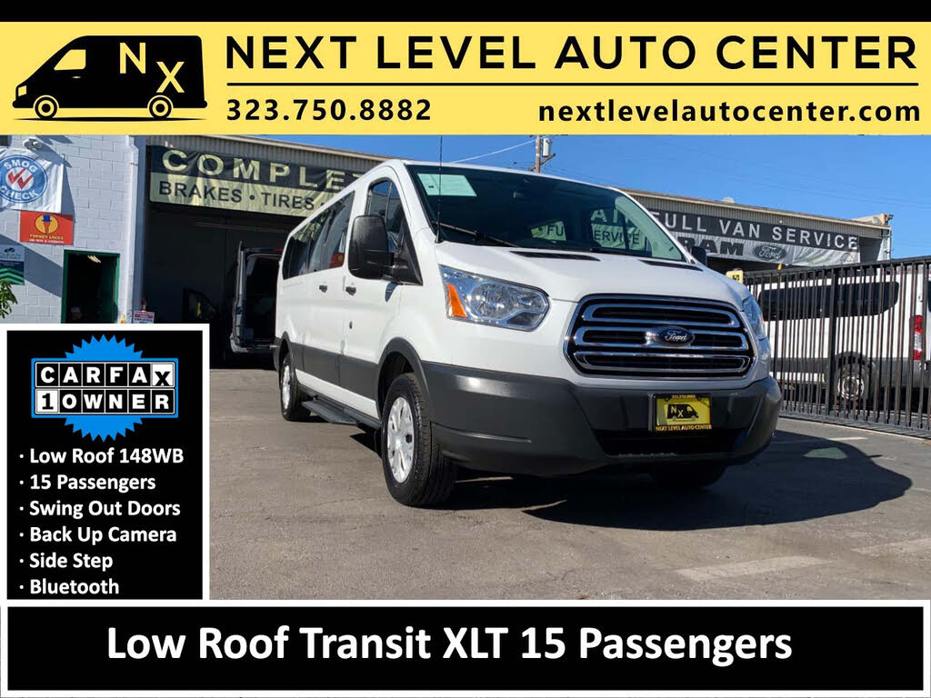 2015 Ford Transit Passenger 350 XLT Low Roof LWB RWD with 60/40 Passenger-Side Doors