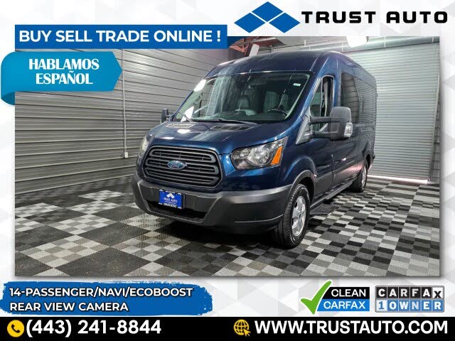2019 Ford Transit Passenger 350 XL Medium Roof LWB RWD with Sliding Passenger-Side Door
