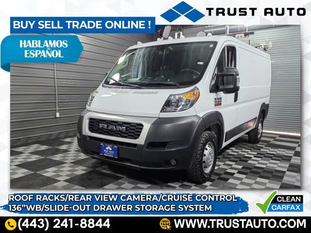 2021 RAM ProMaster 1500 136 Low Roof Cargo Van FWD