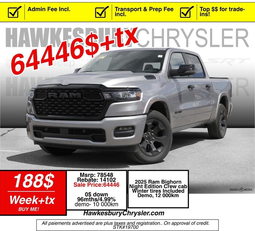2025 RAM 1500 Big Horn Crew Cab 4WD