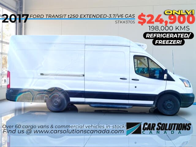 2017 Ford Transit Cargo 250 3dr LWB High Roof Extended Cargo Van with Sliding Passenger Side Door