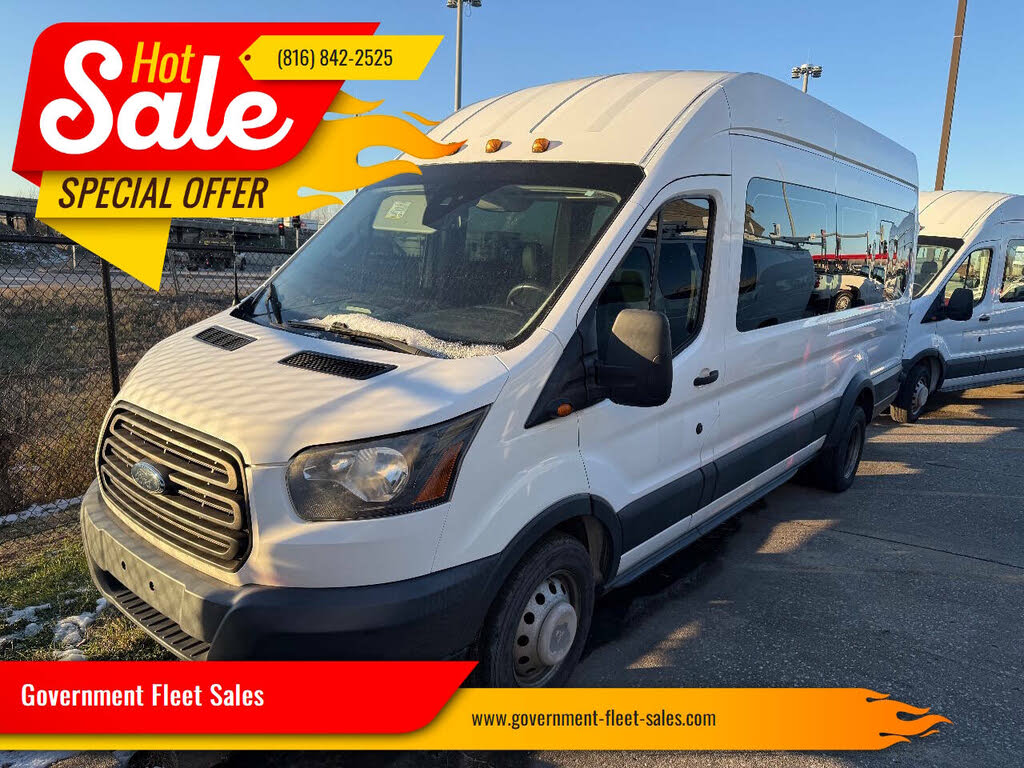 2017 Ford Transit Passenger 350 HD XL Extended High Roof LWB DRW RWD Sliding Passenger-Side Door