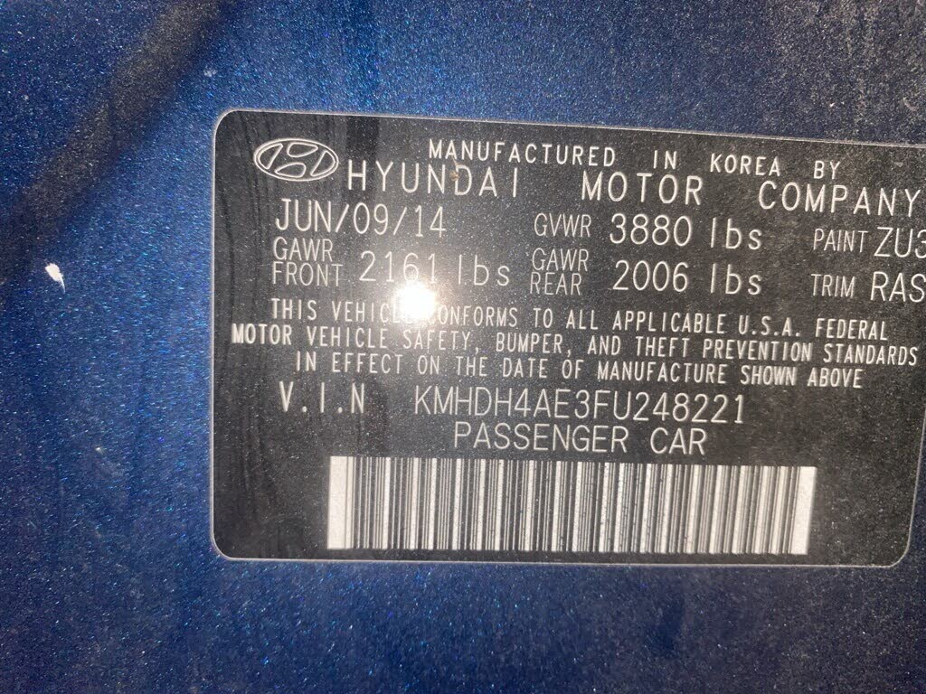 2015 Hyundai Elantra SE FWD