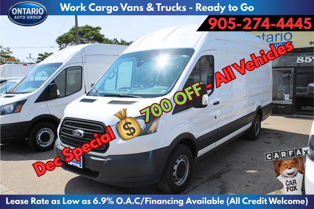 2018 Ford Transit Cargo 250 3dr LWB High Roof Extended Cargo Van with Sliding Passenger Side Door