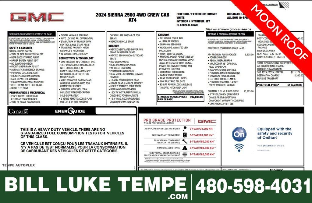 2024 GMC Sierra 2500HD AT4 Crew Cab 4WD