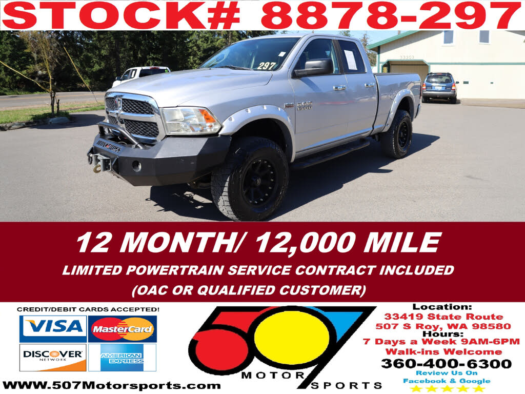 2013 RAM 1500 SLT Quad Cab 4WD
