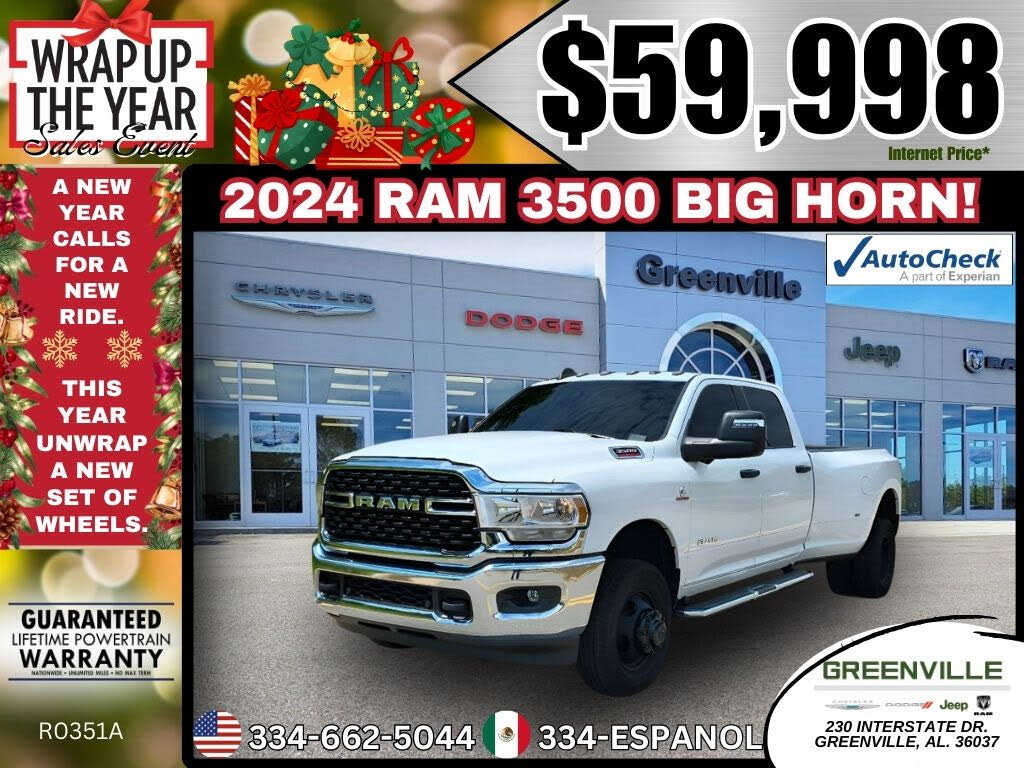 2024 RAM 3500 Big Horn Crew Cab LB DRW 4WD