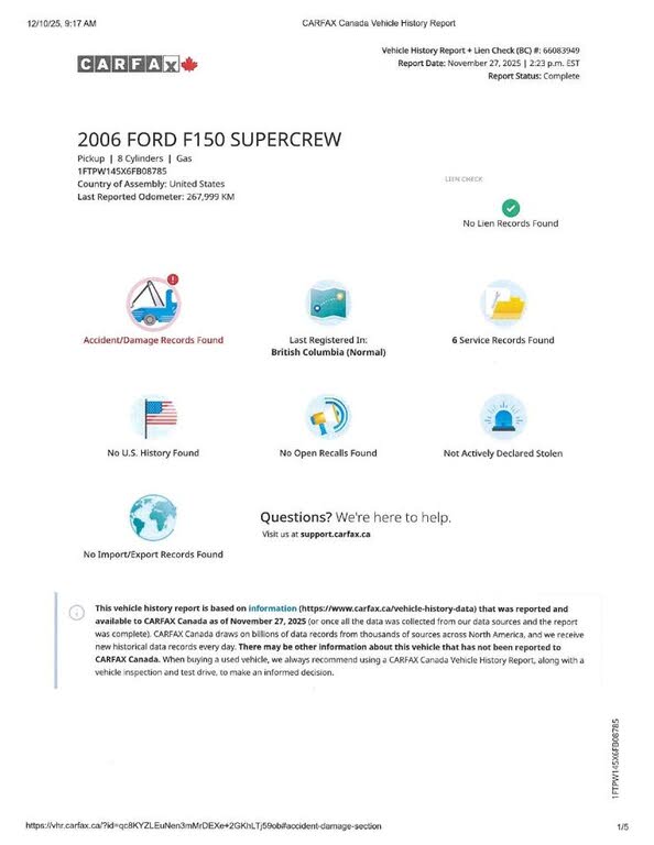 2006 Ford F-150 XLT SuperCrew Styleside 4WD