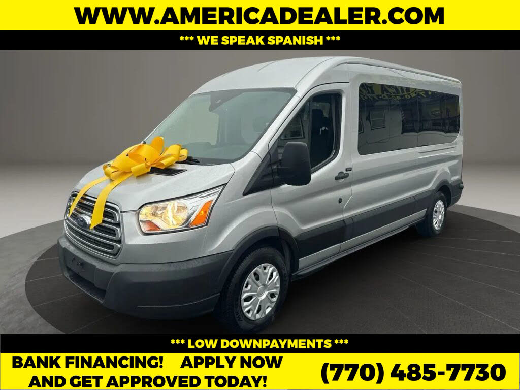 2018 Ford Transit Passenger 350 XLT Medium Roof LWB RWD with Sliding Passenger-Side Door