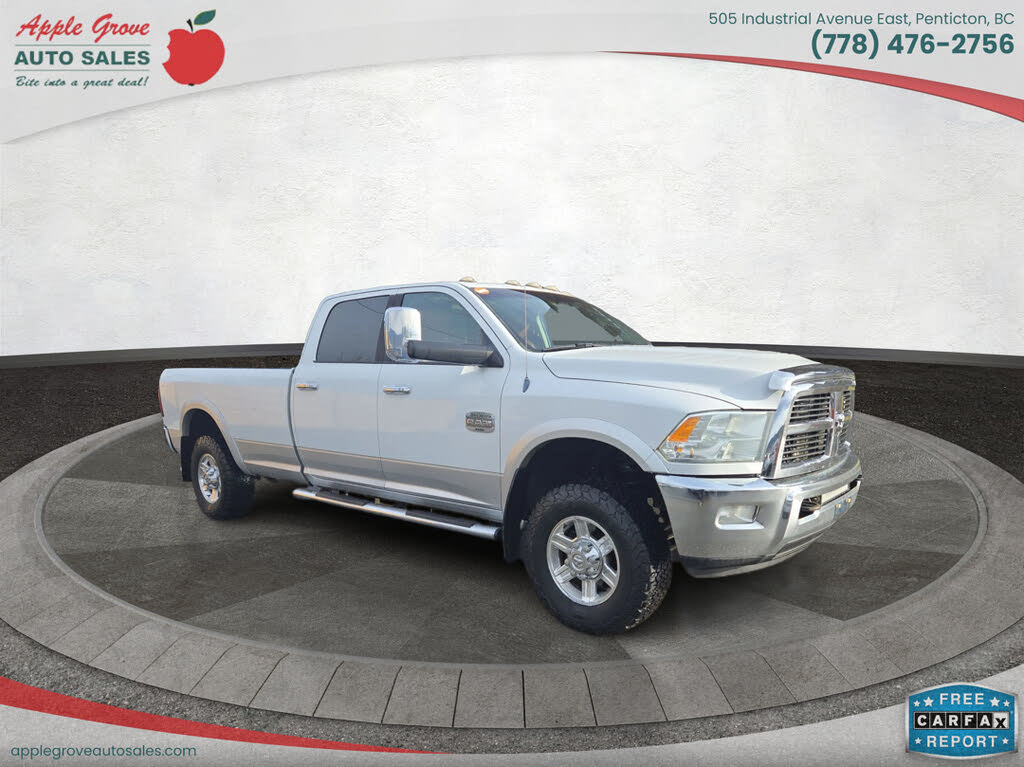 2012 RAM 3500 Laramie Longhorn Crew Cab 8 ft. Bed 4WD
