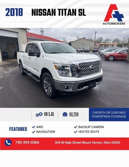 2018 Nissan Titan SL Crew Cab 4WD