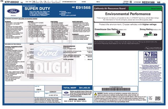 2024 Ford F-250 Super Duty Lariat Crew Cab 4WD