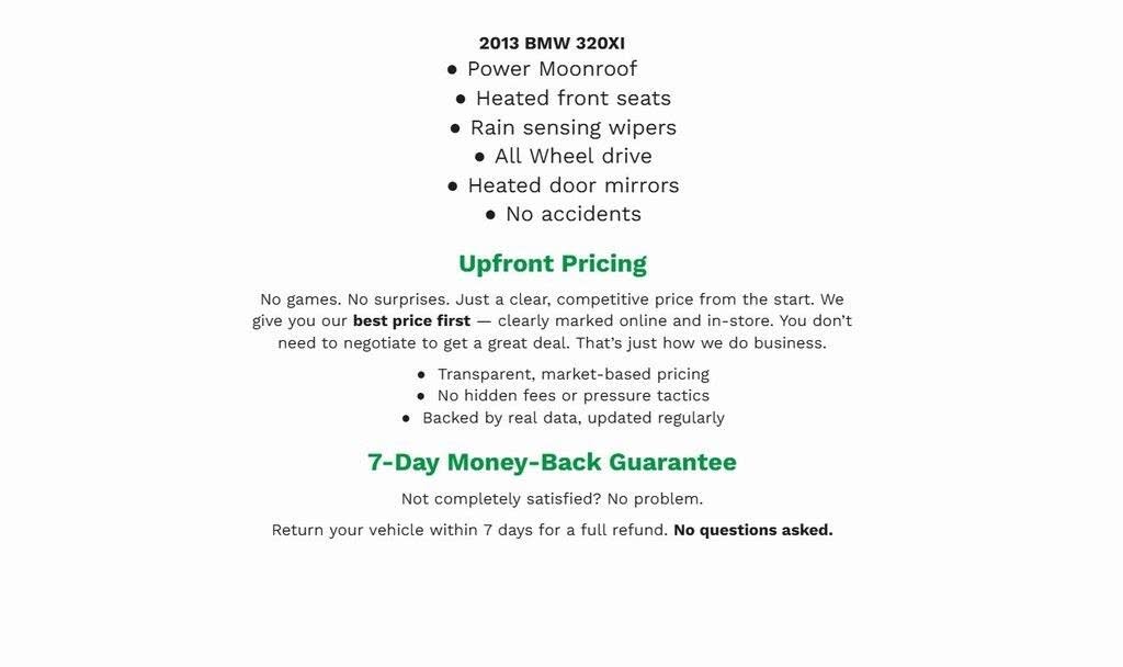 2013 BMW 3 Series 320i xDrive Sedan AWD