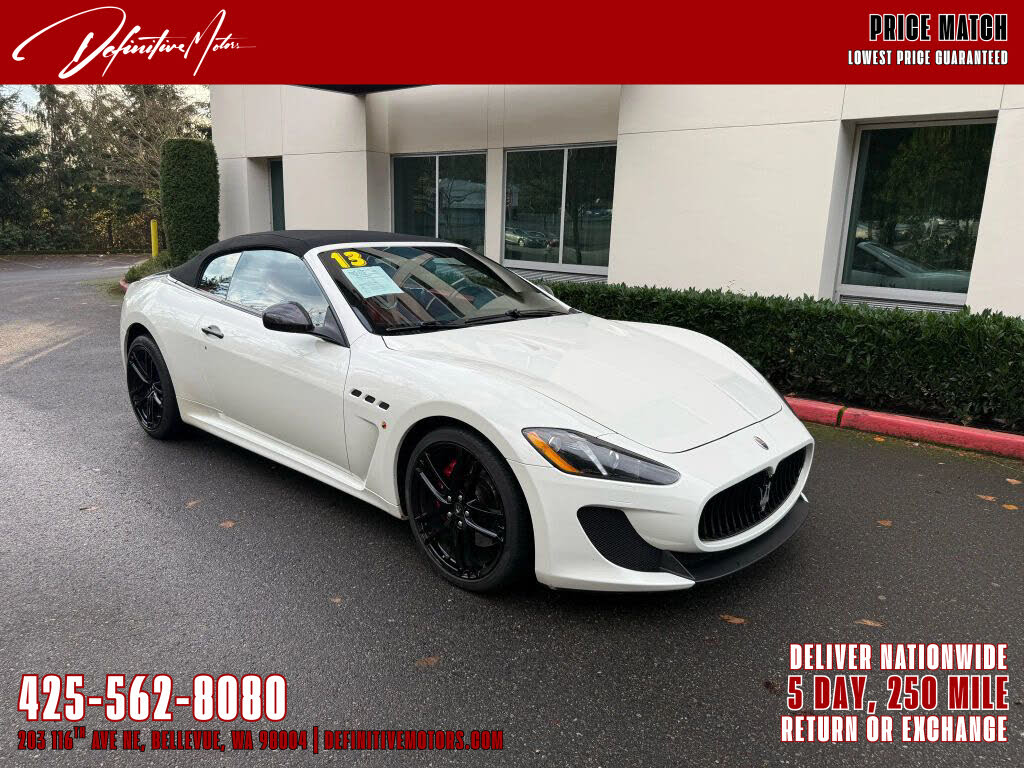 2013 Maserati GranTurismo Sport Convertible RWD