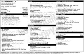 Genesis G80 2.5T RWD