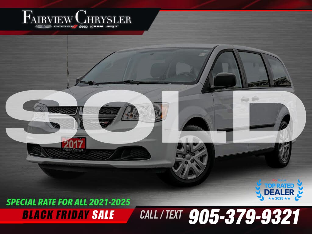 2017 Dodge Grand Caravan Canada Value Package FWD