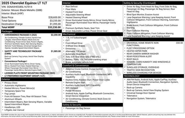 2025 Chevrolet Equinox LT FWD