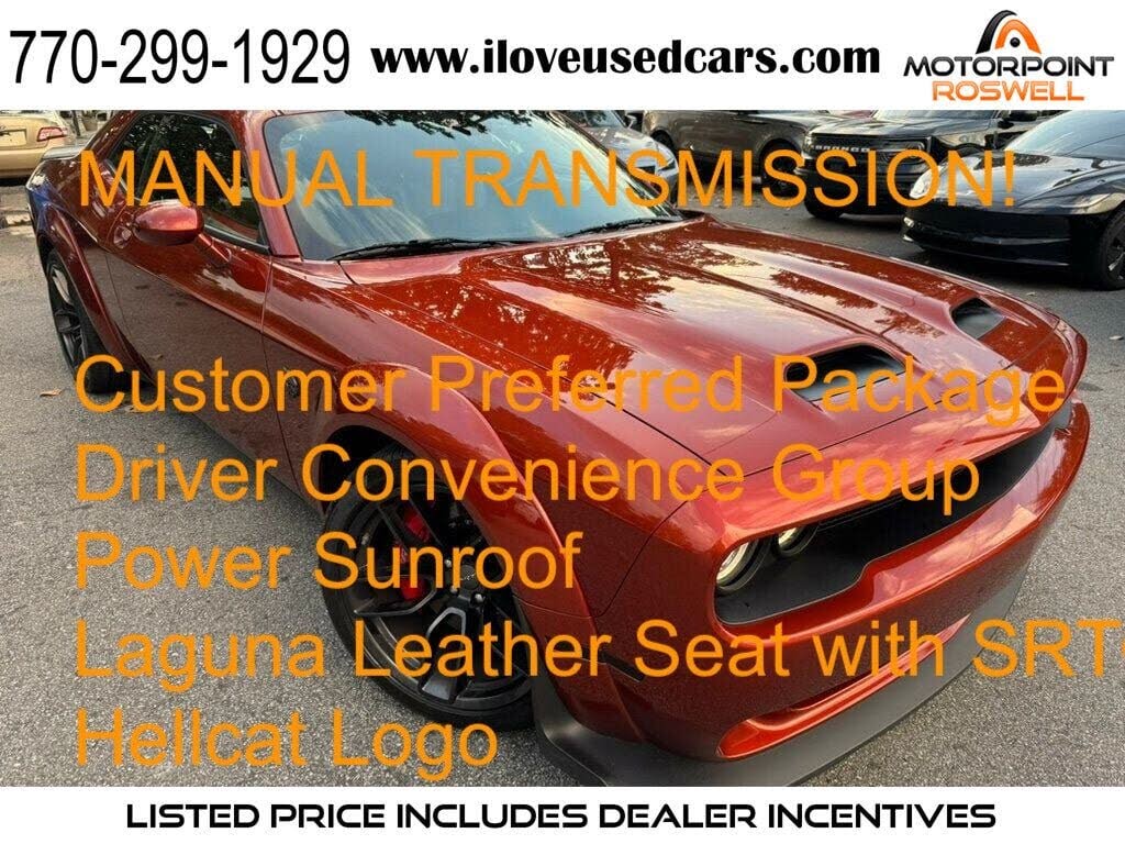 2023 Dodge Challenger SRT Hellcat Widebody Jailbreak RWD