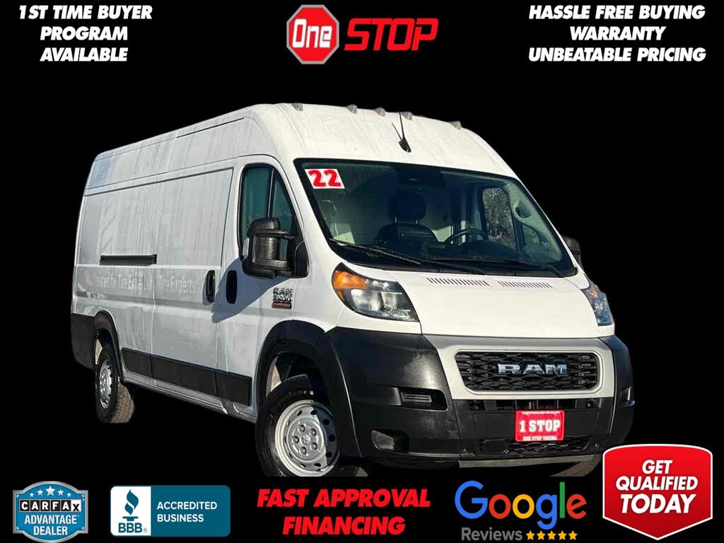 2022 RAM ProMaster 3500 159 High Roof Extended Cargo Van FWD