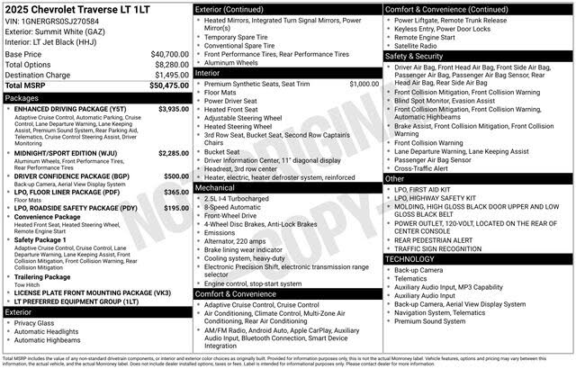 2025 Chevrolet Traverse LT FWD