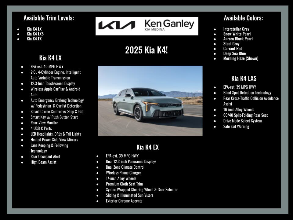 2026 Kia K4 GT-Line FWD