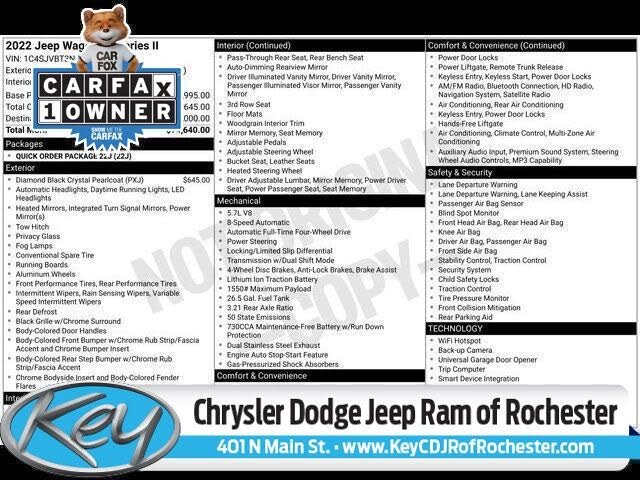 2022 Jeep Wagoneer Series II 4WD