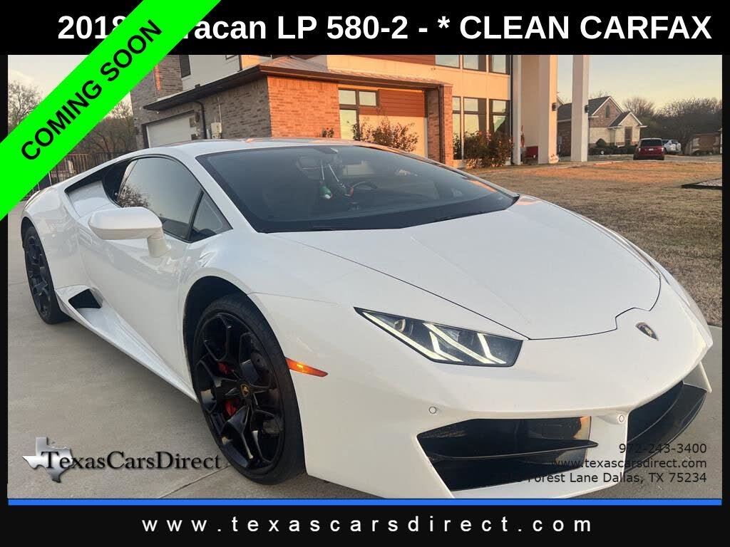 2018 Lamborghini Huracan LP 580-2 Coupe RWD