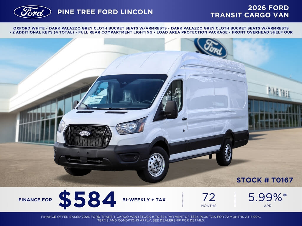 2026 Ford Transit Cargo 250 High Roof Extended LB AWD