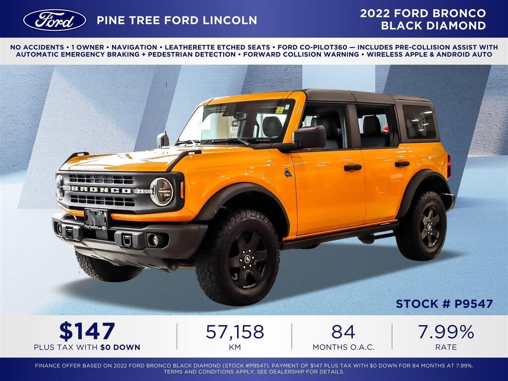2022 Ford Bronco Black Diamond 4-Door 4WD
