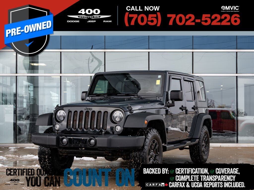 Jeep Wrangler Unlimited Willys Wheeler 4WD 2017