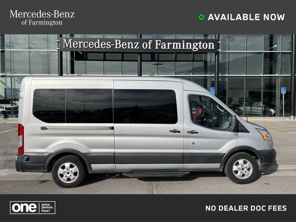 2019 Ford Transit Passenger 350 XLT Medium Roof LWB RWD with Sliding Passenger-Side Door