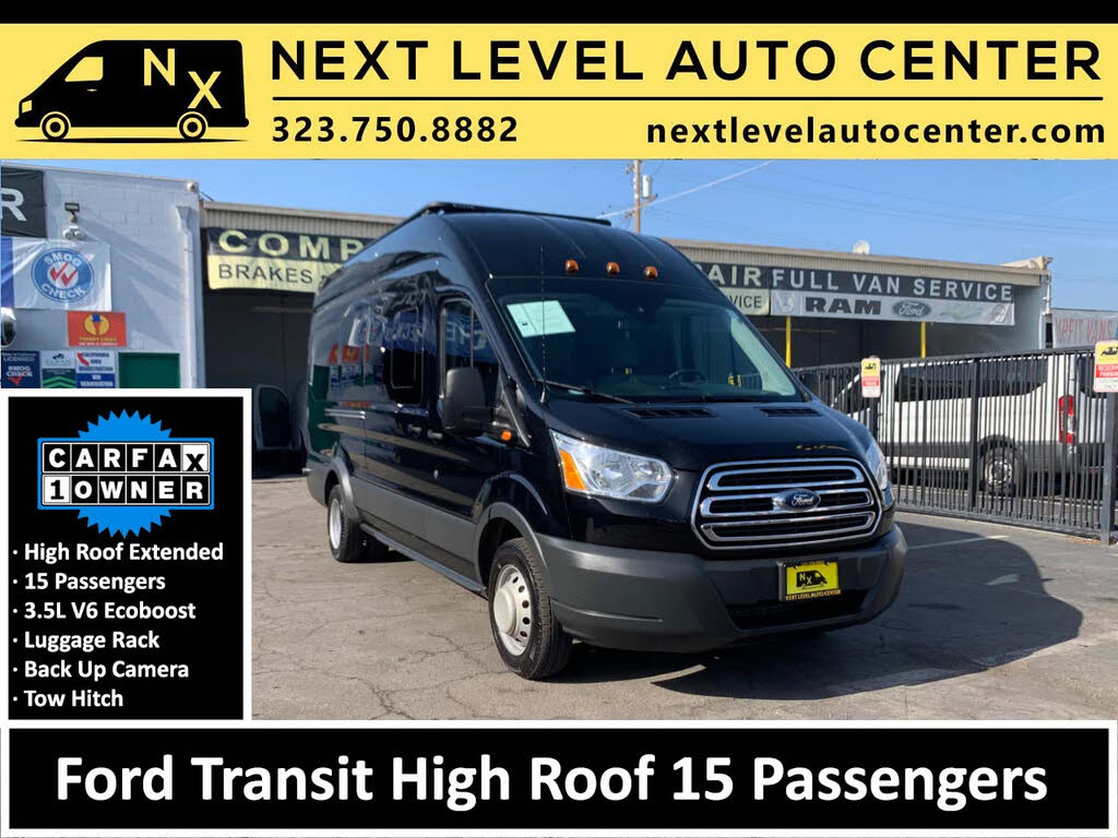 2017 Ford Transit Passenger 350 HD XLT Extended High Roof LWB DRW RWD with Sliding Passenger-Side Door