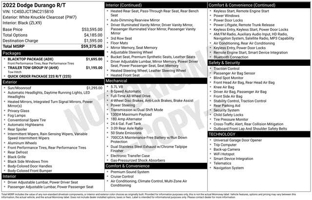 2022 Dodge Durango R/T AWD
