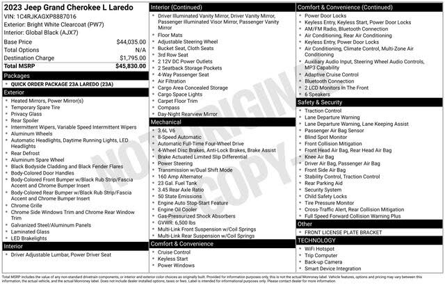 2023 Jeep Grand Cherokee L Laredo 4WD
