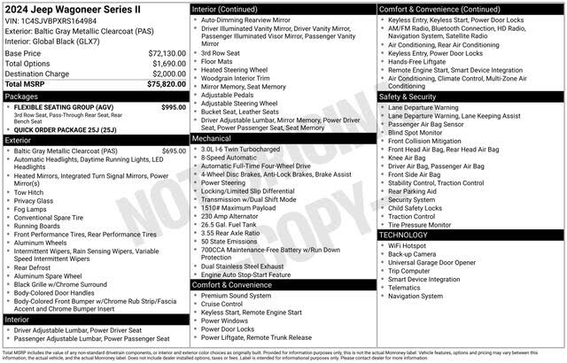 2024 Jeep Wagoneer Series II 4WD