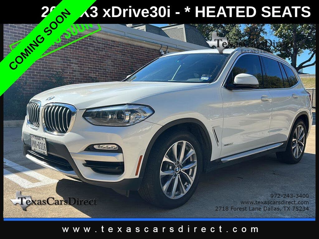 2018 BMW X3 xDrive30i AWD