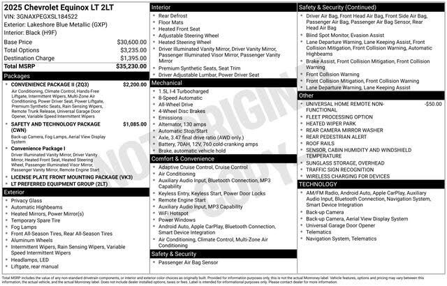 2025 Chevrolet Equinox LT AWD
