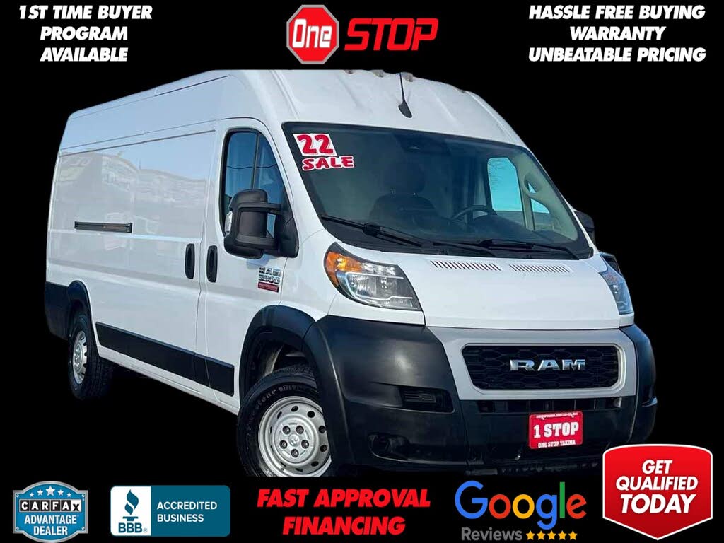 2022 RAM ProMaster 3500 159 High Roof Extended Cargo Van FWD