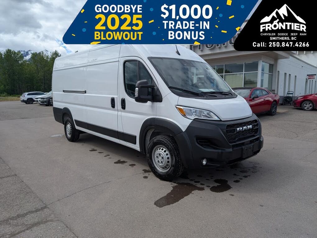 2025 RAM ProMaster 3500 Tradesman159 High Roof Extended Cargo Van FWD