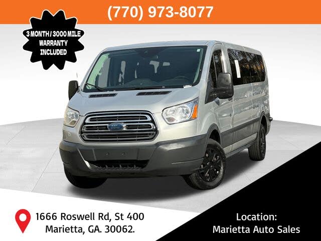 2015 Ford Transit Passenger 350 XLT Low Roof LWB RWD with 60/40 Passenger-Side Doors