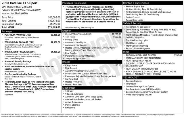 2023 Cadillac XT6 Sport AWD