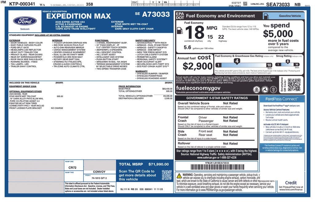2025 Ford Expedition MAX Active 4WD